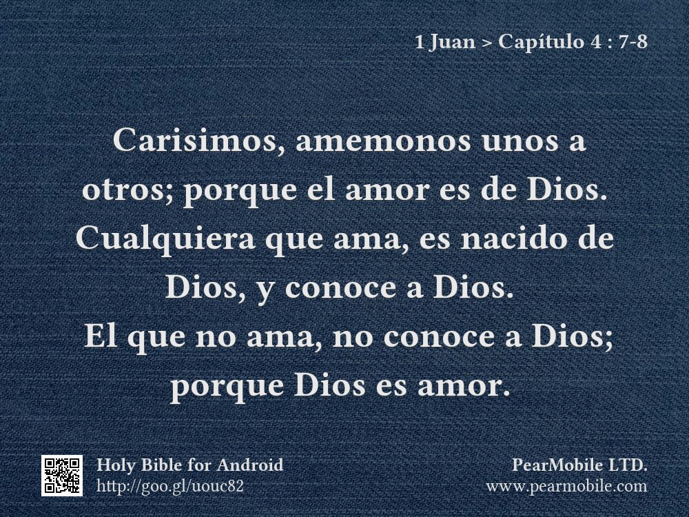 1 Juan, Capítulo 4:7-8